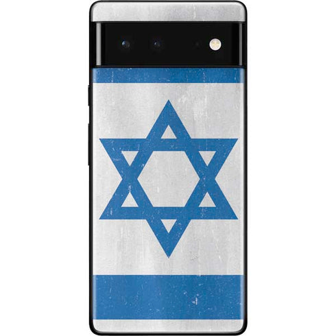 Israel Flag Distressed Google Pixel 6 Skin